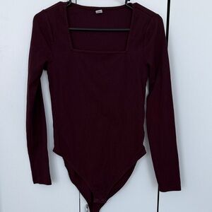 Old Navy Women's Bodysuit - Dark Burgundy